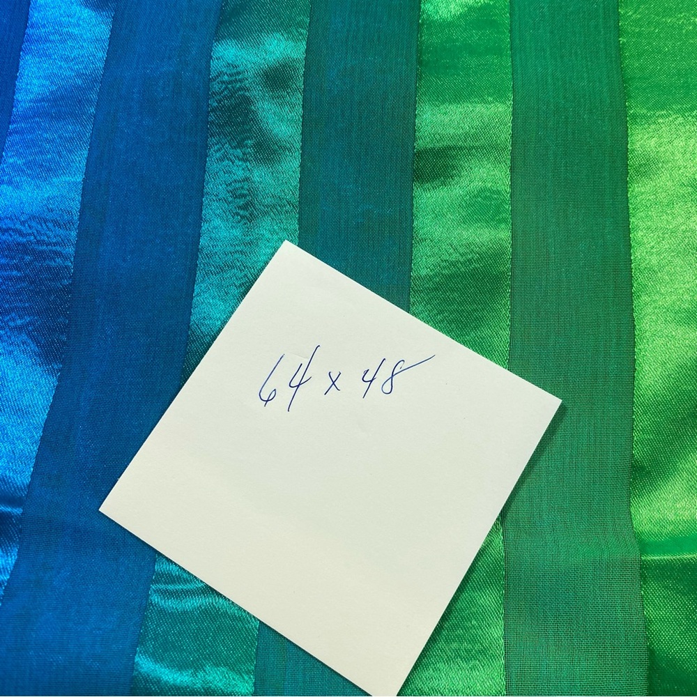 Rima Sarong Blue Yellow Green Striped Fringe Swimsuit Coverup NWT Beach Summer - Picture 4 of 7